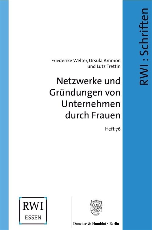Netzwerke und Grundungen von Unternehmen durch Frauen (Paperback)