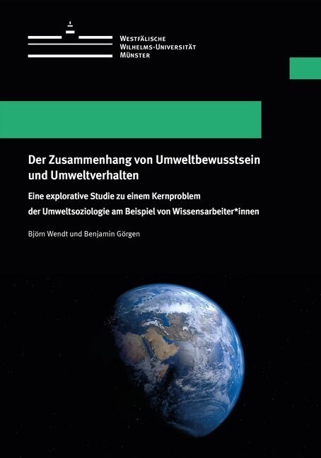 Der Zusammenhang von Umweltbewusstsein und Umweltverhalten (Paperback)