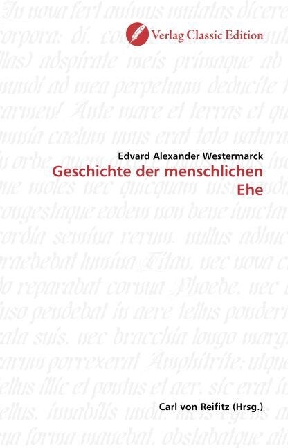 Geschichte der menschlichen Ehe (Paperback)