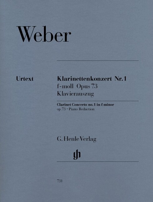 Klarinettenkonzert  Nr.1 f-Moll op.73, Klavierauszug (Sheet Music)