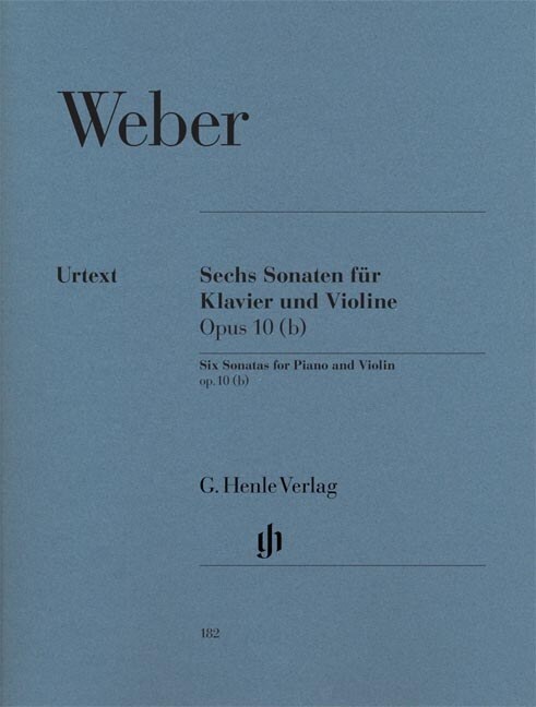 6 Sonaten fur Klavier und Violine op.10 (b) (Sheet Music)