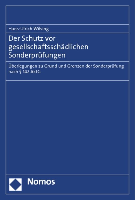 Der Schutz vor gesellschaftsschadlichen Sonderprufungen (Paperback)