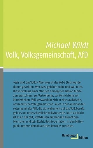 Volk, Volksgemeinschaft, AfD (Hardcover)