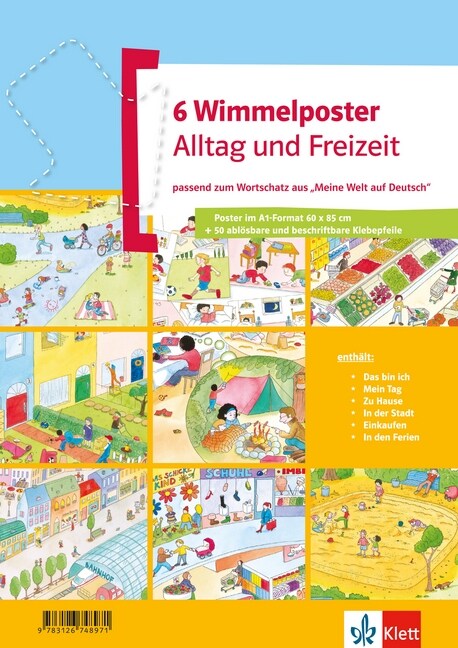 Wimmelposter Alltag und Freizeit, 6 Poster (Poster)