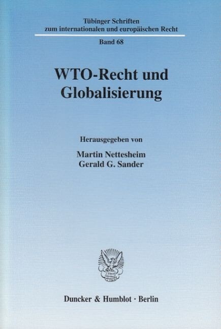 WTO-Recht und Globalisierung (Paperback)