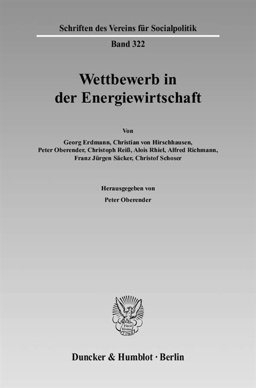 Wettbewerb in Der Energiewirtschaft (Paperback)