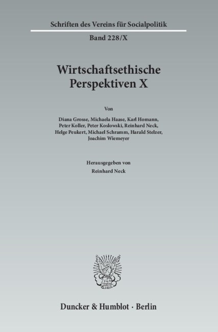 Wirtschaftsethische Perspektiven X: Wirtschaftsethik Nach Der Wirtschafts- Und Finanzkrise (Paperback)