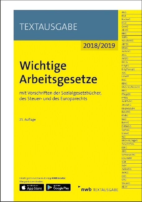 Wichtige Arbeitsgesetze (WW)