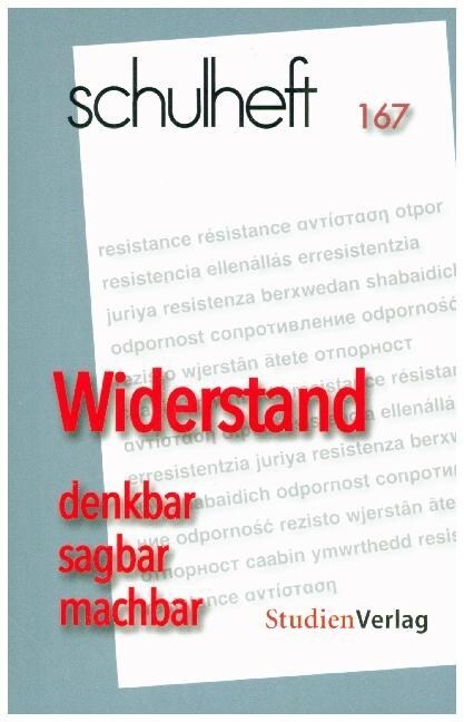 Widerstand. Denkbar, sagbar, machbar (Paperback)