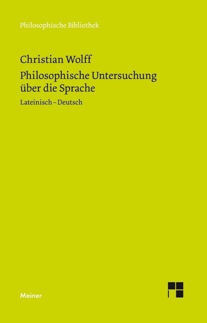 Philosophische Untersuchung uber die Sprache (Hardcover)