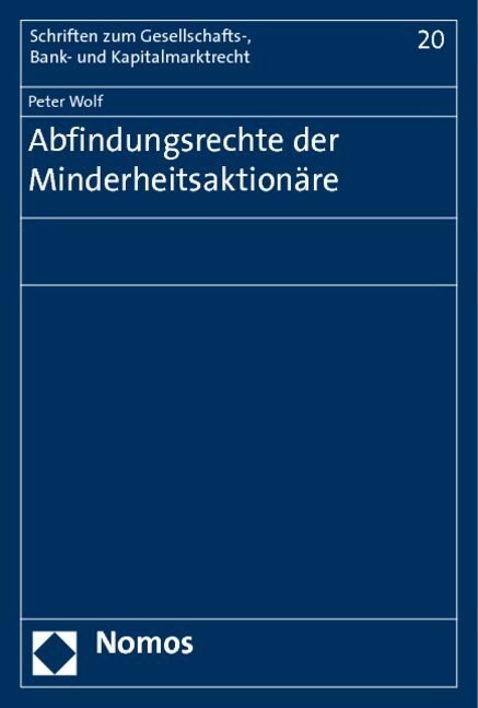 Abfindungsrechte der Minderheitsaktionare (Paperback)