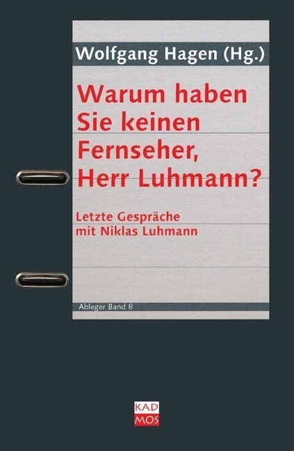 Warum haben Sie keinen Fernseher, Herr Luhmann？ (Paperback)