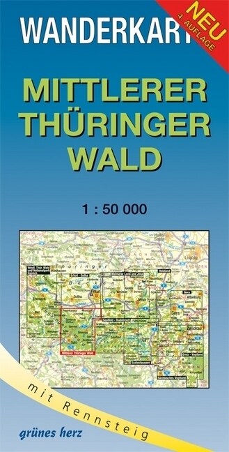 Wanderkarte Mittlerer Thuringer Wald (Sheet Map)