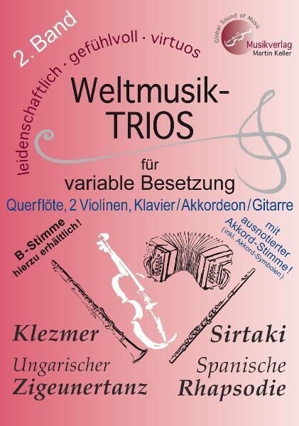 Weltmusik-TRIOS fur variable Besetzung, Spielpartituren u. Einzelstimmen. Bd.2 (Sheet Music)