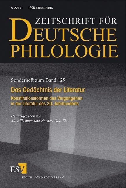 Das Gedachtnis in der Literatur (Paperback)