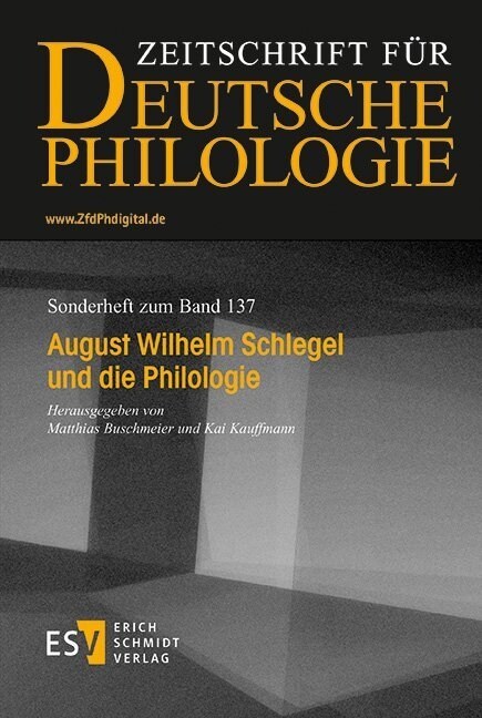 August Wilhelm Schlegel und die Philologie (Paperback)