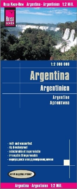 Reise Know-How Landkarte Argentinien (1:2.000.000). Argentina / Argentine (Sheet Map)