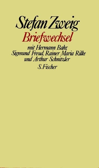 [중고] Briefwechsel mit Hermann Bahr, Sigmund Freud, Rainer Maria Rilke und Arthur Schnitzler (Hardcover)