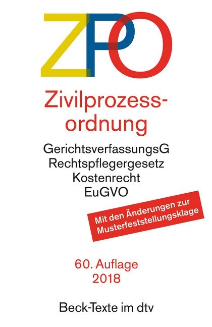 Zivilprozessordnung (ZPO) (Paperback)