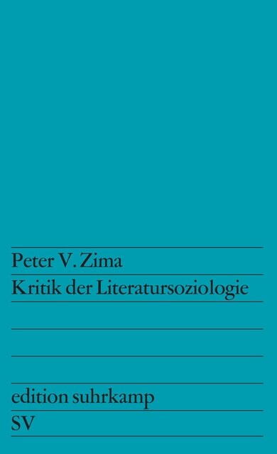 Kritik der Literatursoziologie (Paperback)