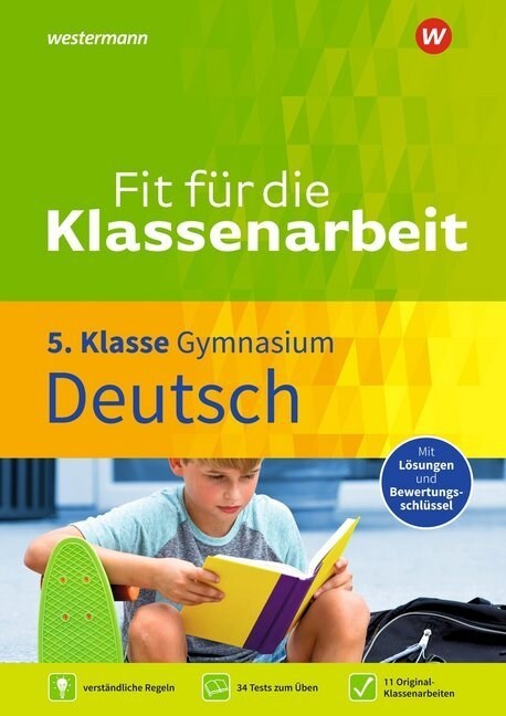 Fit fur die Klassenarbeit - Gymnasium - Deutsch 5 (Paperback)