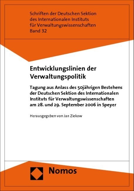 Entwicklungslinien der Verwaltungspolitik (Paperback)