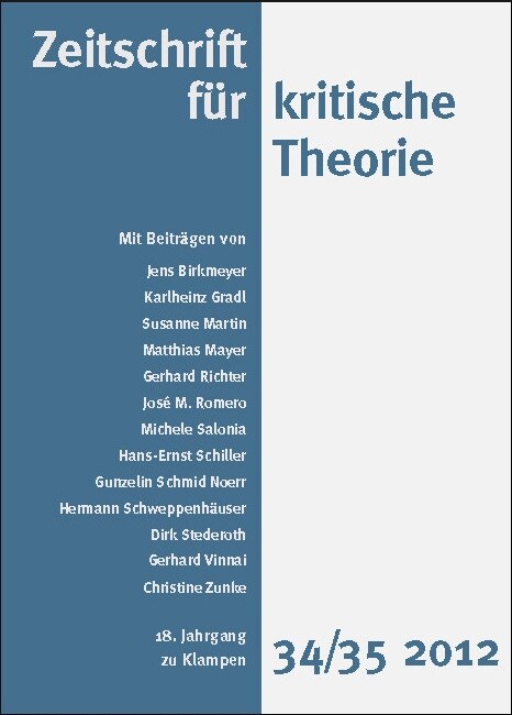 Zeitschrift fur kritische Theorie. H.34/35 (Paperback)