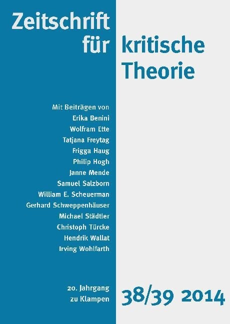 Zeitschrift fur kritische Theorie (Paperback)