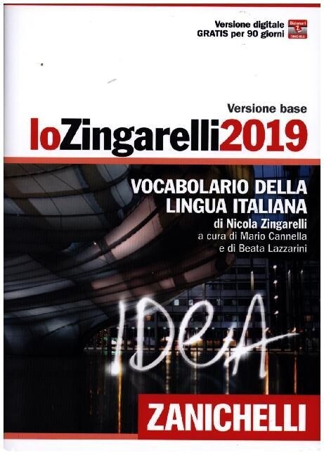 Lo Zingarelli 2019 (Hardcover)