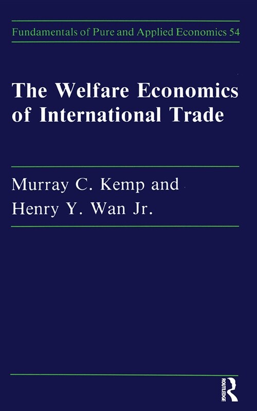 The Welfare Economics of International Trade (Paperback)