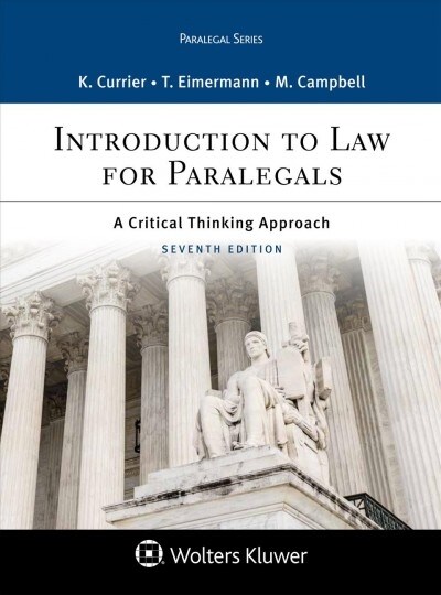 Introduction to Law for Paralegals: A Critical Thinking Approach (Hardcover, 7)