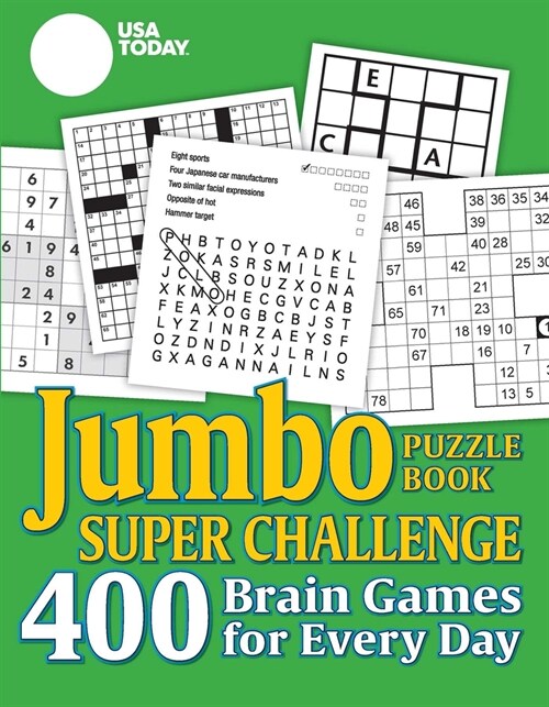 USA Today Jumbo Puzzle Book Super Challenge: 400 Brain Games for Every Day (Paperback)