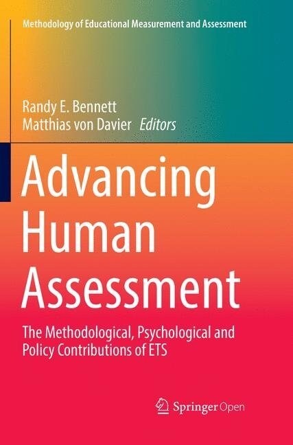 Advancing Human Assessment: The Methodological, Psychological and Policy Contributions of Ets (Paperback, Softcover Repri)