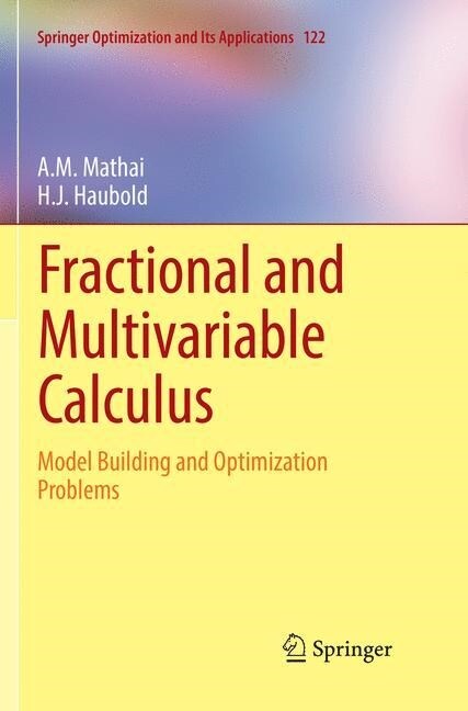 Fractional and Multivariable Calculus: Model Building and Optimization Problems (Paperback, Softcover Repri)