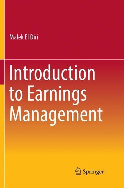 Introduction to Earnings Management (Paperback, Softcover Repri)