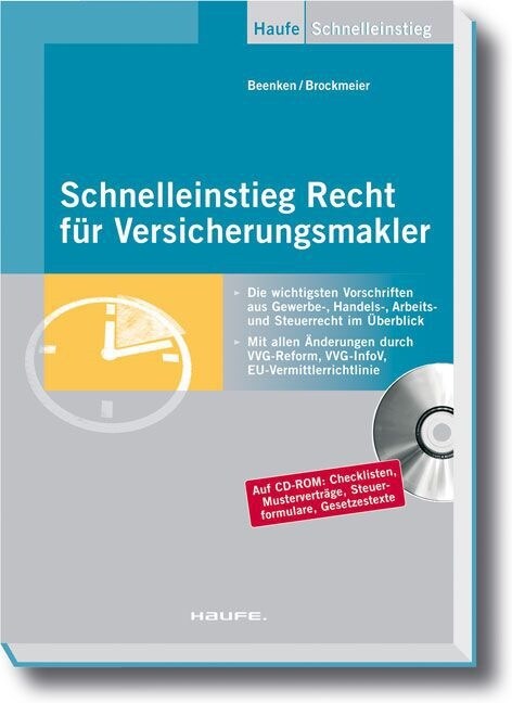 Schnelleinstieg Recht fur Versicherungsmakler, m. CD-ROM (Paperback)