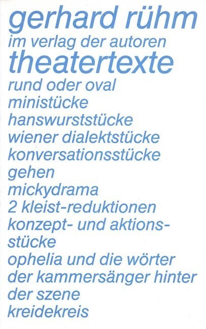 Theater-Texte (Paperback)