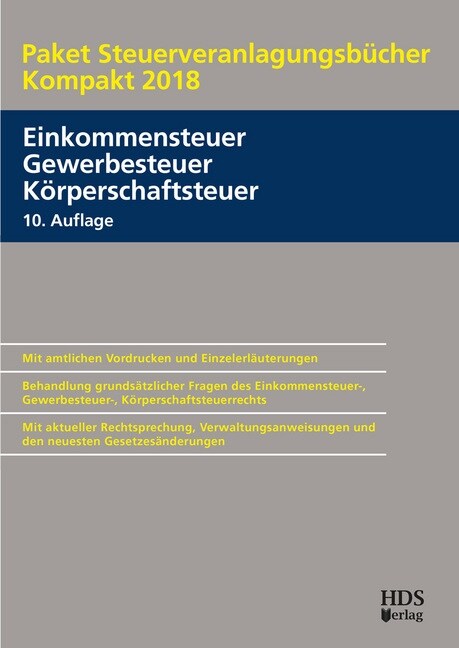 Paket Steuerveranlagungsbucher Kompakt 2018 (Paperback)