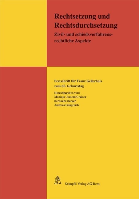 Rechtssetzung und Rechtsdurchsetzung (fur d. Schweiz) (Hardcover)