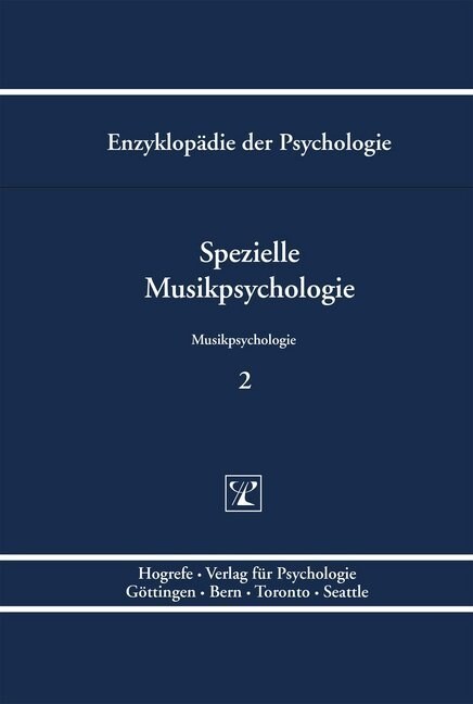Spezielle Musikpsychologie (Hardcover)