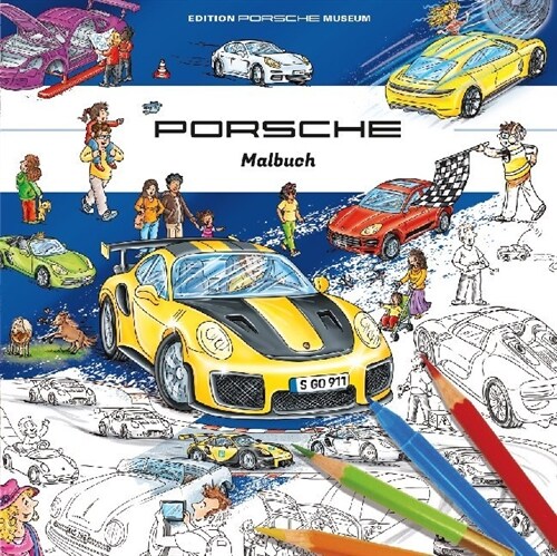 Porsche Malbuch fur Kinder (Paperback)