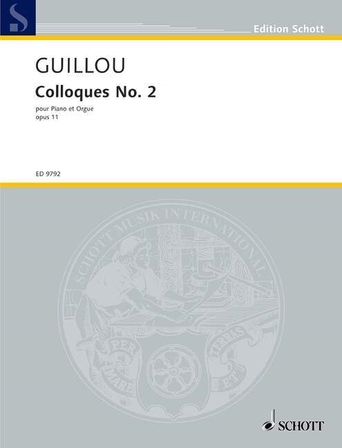 Colloque No. 2, Klavier und Orgel (Sheet Music)