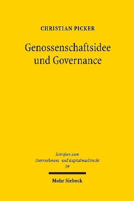 Genossenschaftsidee und Governance (Hardcover)