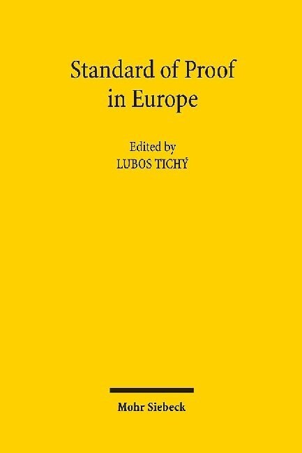 Standard of Proof in Europe (Paperback)