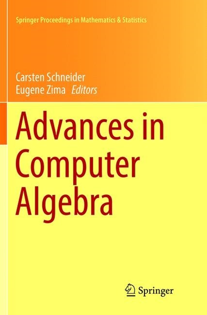 Advances in Computer Algebra: In Honour of Sergei Abramovs 70th Birthday, Wwca 2016, Waterloo, Ontario, Canada (Paperback, Softcover Repri)