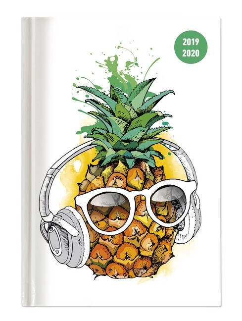 Collegetimer Pineapple 2019/2020 - Ananas - Schulerkalender A6 (10 x 15) - Weekly - 224 Seiten - Terminplaner (Calendar)