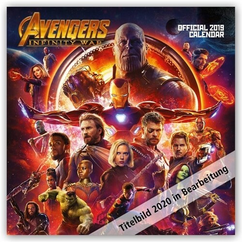 Avengers Infinity War 2020 - 16-Monatskalender (Calendar)