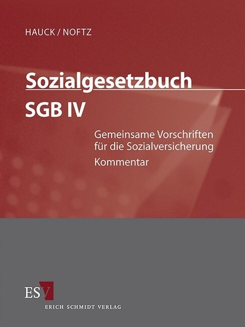 Sozialgesetzbuch SGB IV, Kommentar, zur Fortsetzung (Loose-leaf)