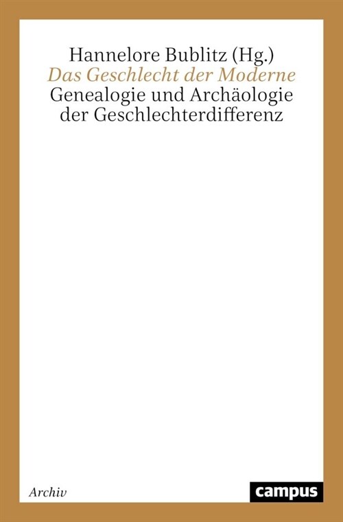 Das Geschlecht der Moderne (Paperback)