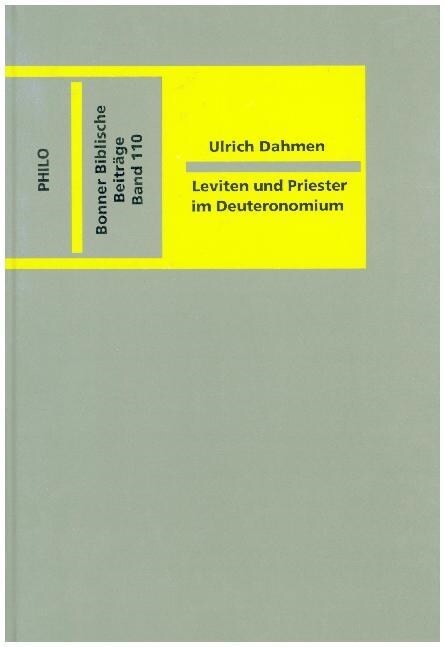 Leviten und Priester im Deuteronomium (Hardcover)